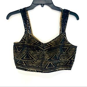 #B16—-FREE PEOPLE BLACK LACE BRA